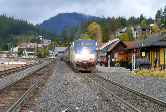 Eco train travel to Truckee