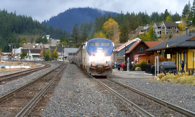 Eco train travel to Truckee